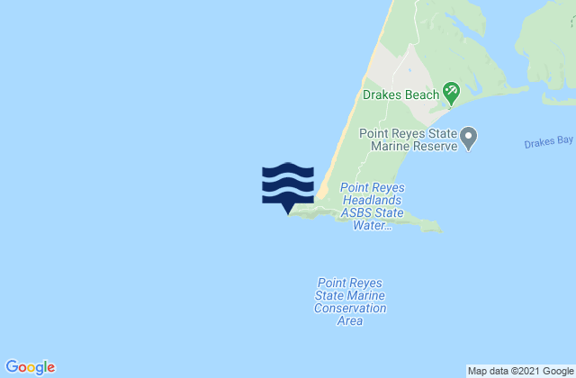 Point Reyes Lighthouse, United Statesの潮見表地図