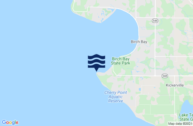 Point Whitehorn, United Statesの潮見表地図