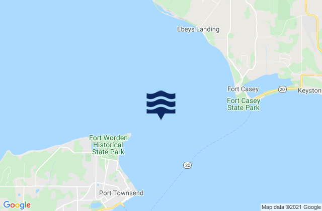 Point Wilson 0.8 mile east of, United Statesの潮見表地図