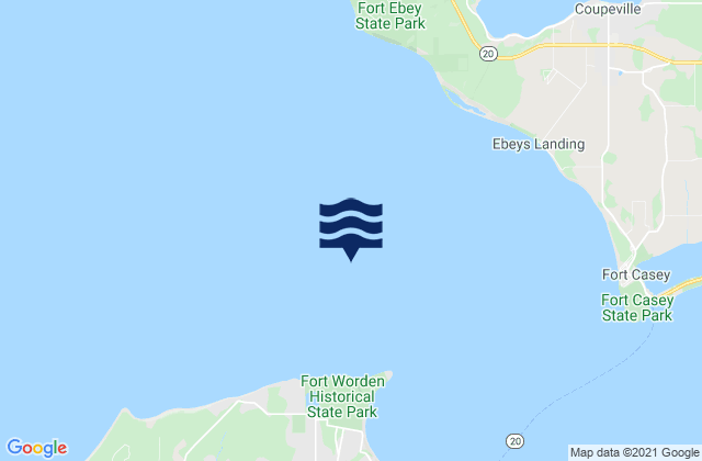 Point Wilson 1.1 miles NW of, United Statesの潮見表地図