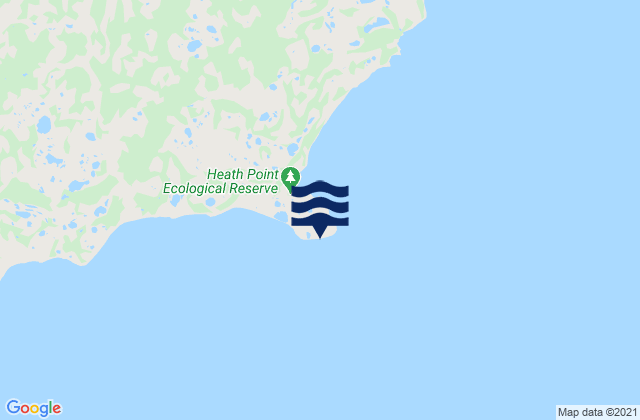 Pointe Heath, Canadaの潮見表地図