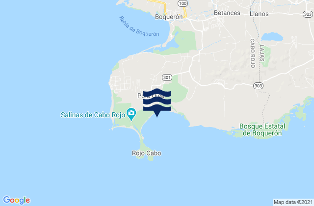 Pole Ojea, Puerto Ricoの潮見表地図