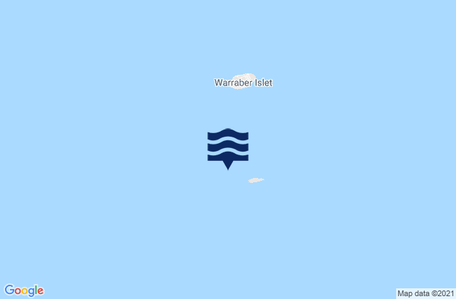 Poll Island, Australiaの潮見表地図