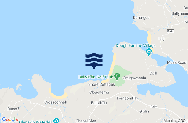 Pollan Bay, Irelandの潮見表地図