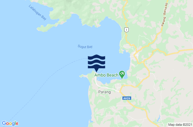 Polloc, Philippinesの潮見表地図