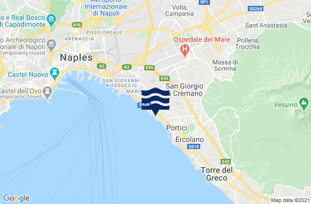 Pomigliano d'Arco, Italyの潮見表地図