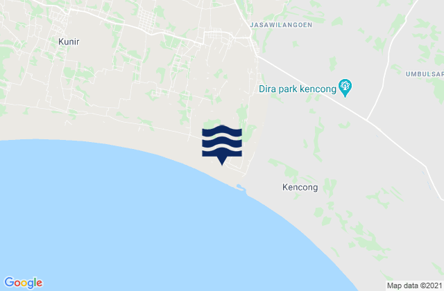 Pondokrejo, Indonesiaの潮見表地図