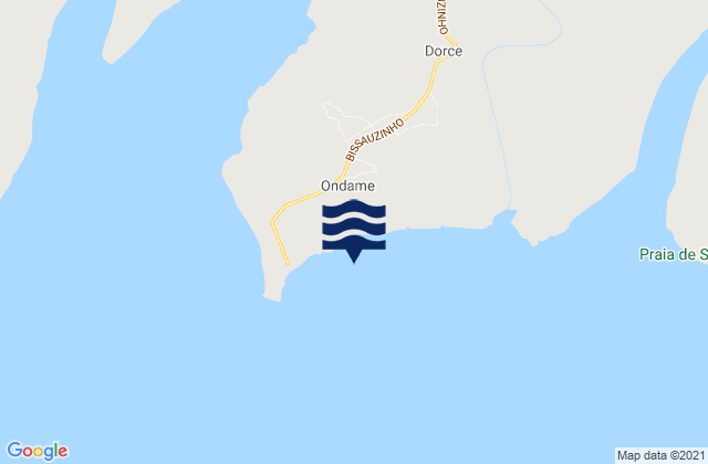 Ponta Biombo, Guinea-Bissauの潮見表地図
