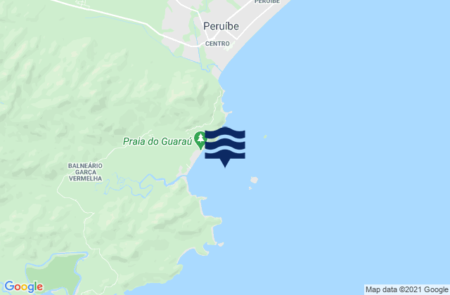 Ponta Paranapua, Brazilの潮見表地図