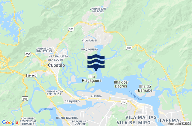 Ponta da Pinheira, Brazilの潮見表地図
