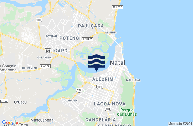 Ponta do Cabeco, Brazilの潮見表地図