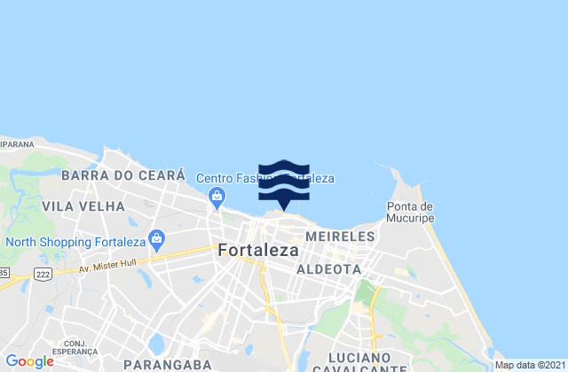 Ponte Metalica, Brazilの潮見表地図