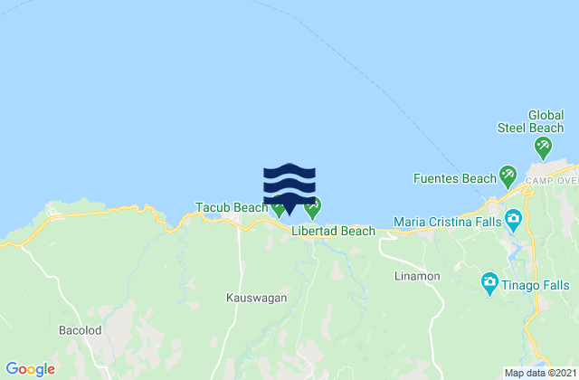 Poona-Piagapo, Philippinesの潮見表地図