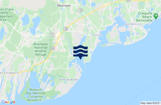 Popponesset Bay, United Statesの潮見表地図