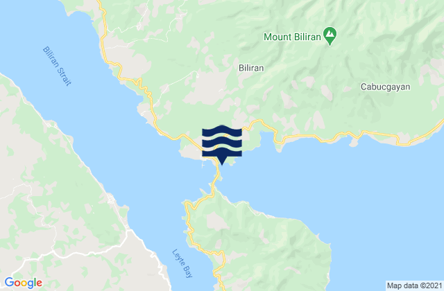 Poro Island Biliran Strait, Philippinesの潮見表地図