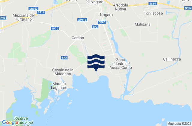 Porpetto, Italyの潮見表地図