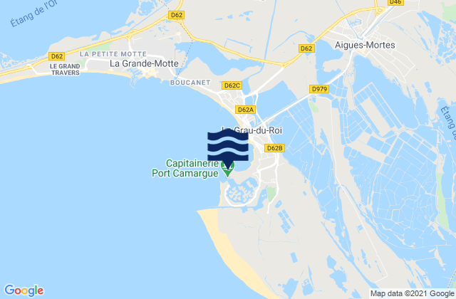 Port-Camargue, Franceの潮見表地図