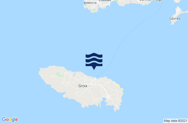 Port-Tudy, Franceの潮見表地図