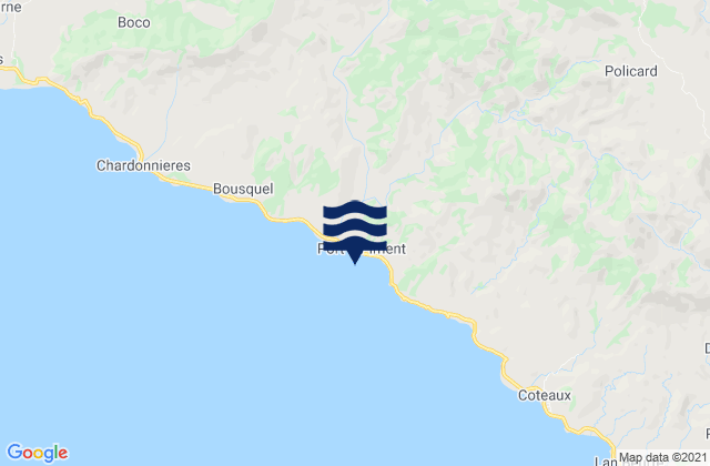 Port-à-Piment, Haitiの潮見表地図