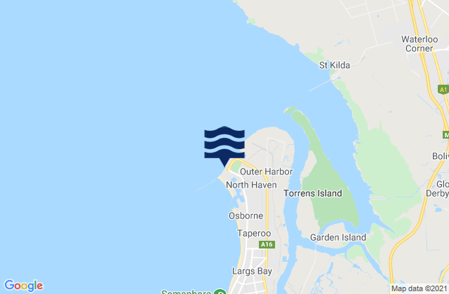 Port Adelaide (Outer Harbor), Australiaの潮見表地図