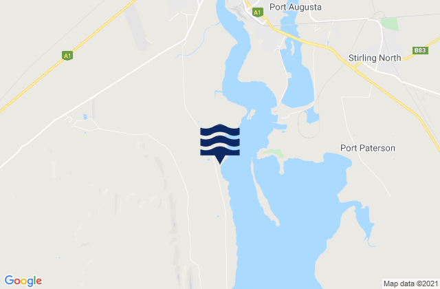 Port Augusta, Australiaの潮見表地図