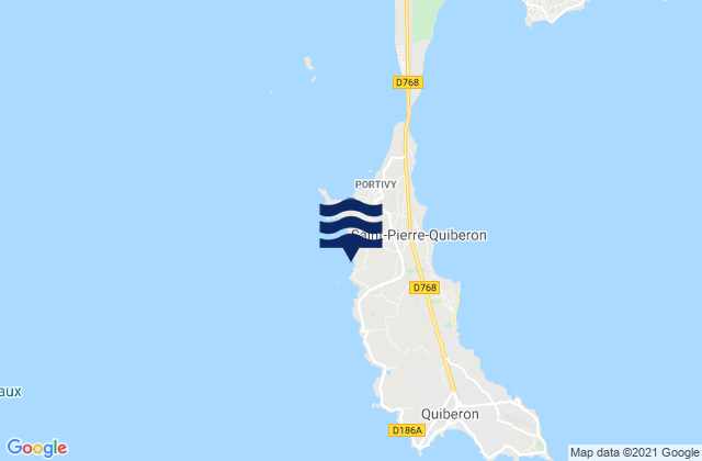 Port Bara, Franceの潮見表地図