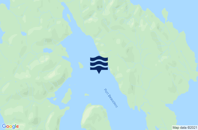 Port Beauclerc, United Statesの潮見表地図
