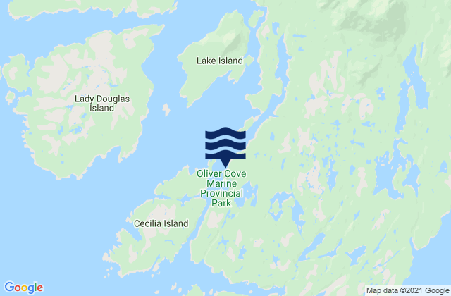 Port Blackney, Canadaの潮見表地図