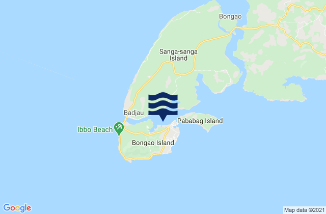 Port Bongao (Tawitawi Island), Philippinesの潮見表地図