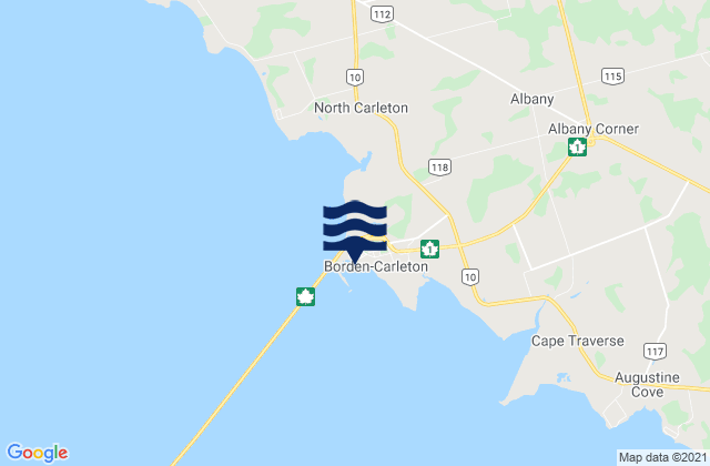 Port Borden, Canadaの潮見表地図