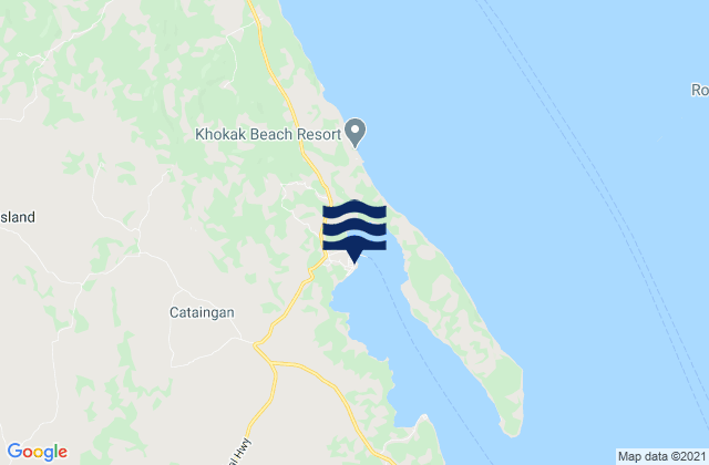 Port Cataingan, Philippinesの潮見表地図