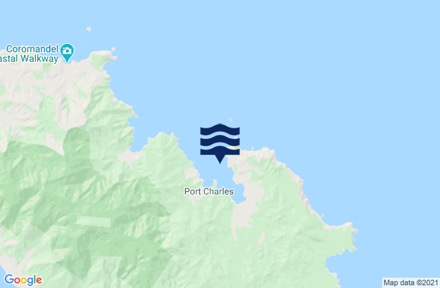 Port Charles, New Zealandの潮見表地図