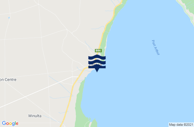 Port Clinton, Australiaの潮見表地図