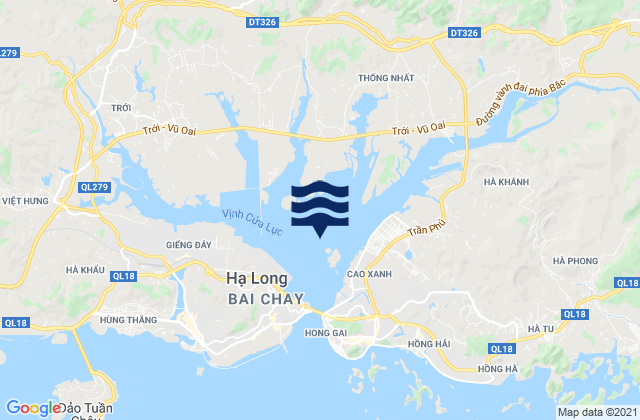 Port Courbet, Vietnamの潮見表地図