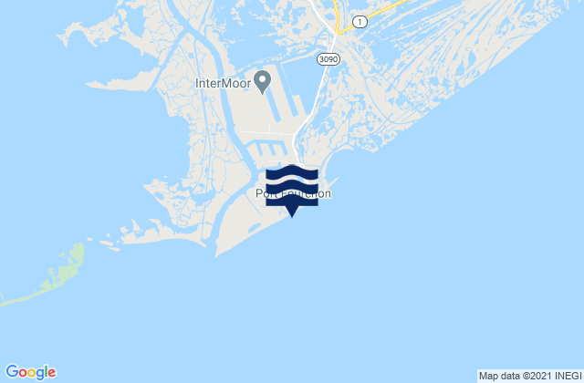 Port Fourchon (Belle Pass), United Statesの潮見表地図