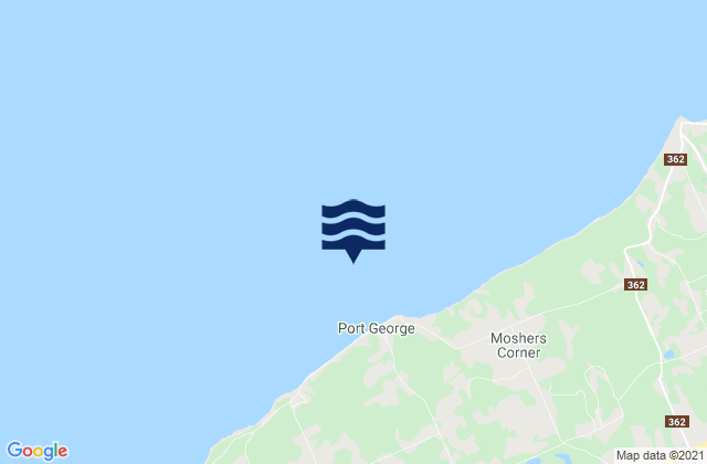 Port George, Canadaの潮見表地図