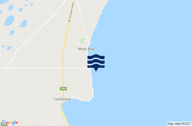 Port Giles, Australiaの潮見表地図