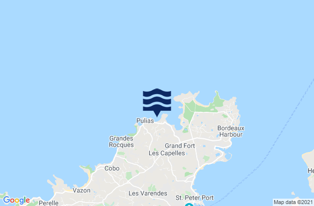 Port Grat Beach, Franceの潮見表地図