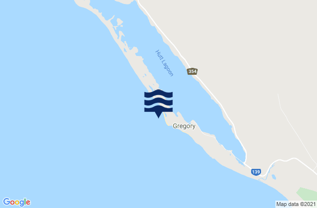 Port Gregory, Australiaの潮見表地図