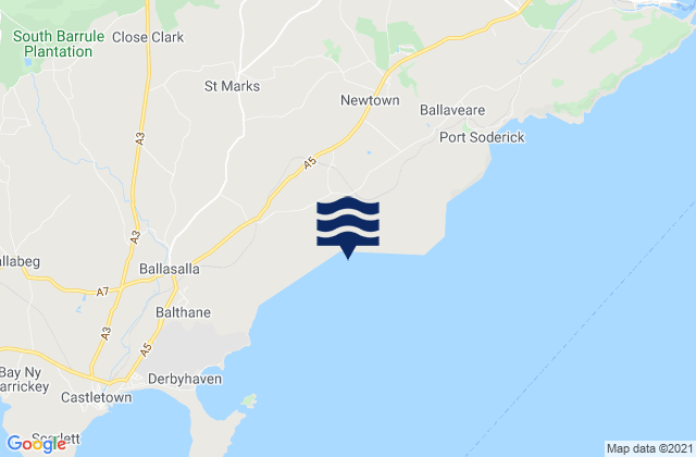 Port Grenaugh, Isle of Manの潮見表地図