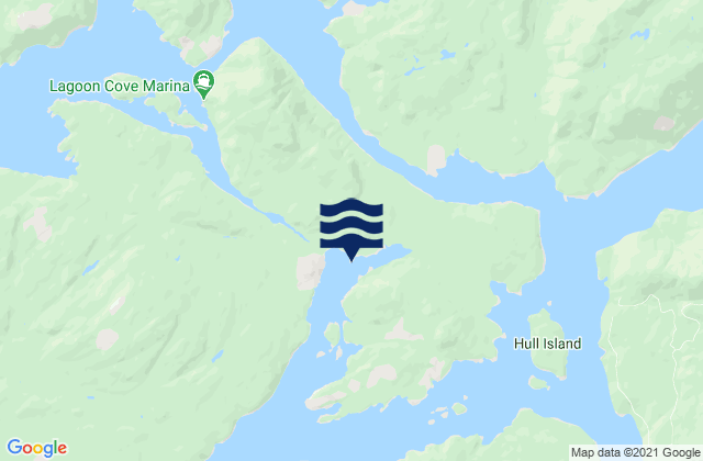 Port Harvey, Canadaの潮見表地図