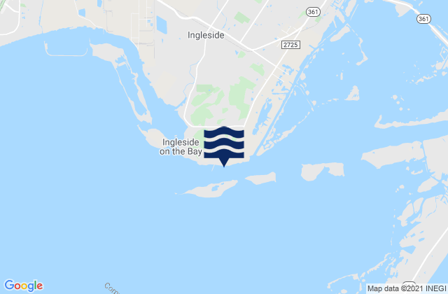 Port Ingleside Corpus Christi Bay, United Statesの潮見表地図