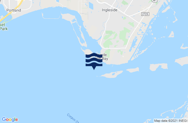 Port Ingleside, United Statesの潮見表地図