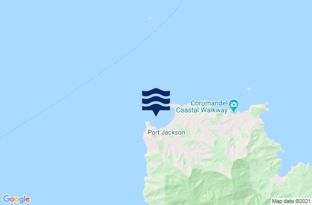 Port Jackson, New Zealandの潮見表地図