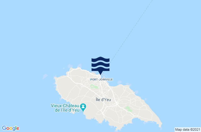 Port Joinville, Franceの潮見表地図