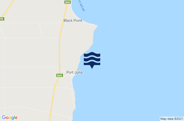 Port Julia, Australiaの潮見表地図