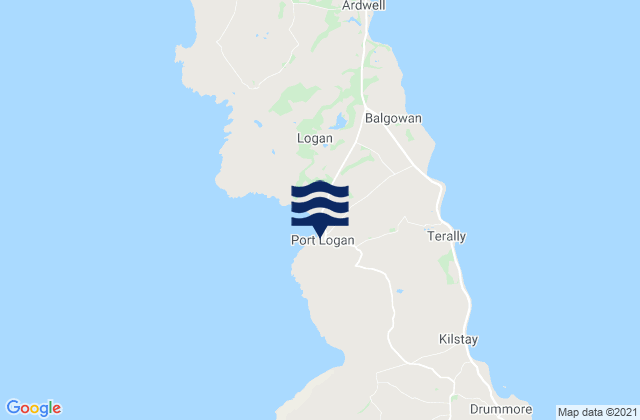 Port Logan, United Kingdomの潮見表地図