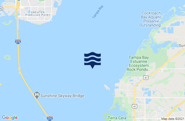 Port Manatee Channel marker 4, United Statesの潮見表地図