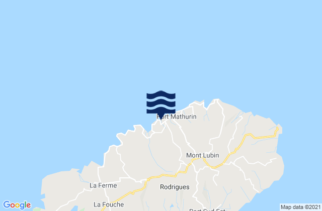 Port Mathurin, Mauritiusの潮見表地図