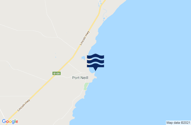 Port Neill, Australiaの潮見表地図
